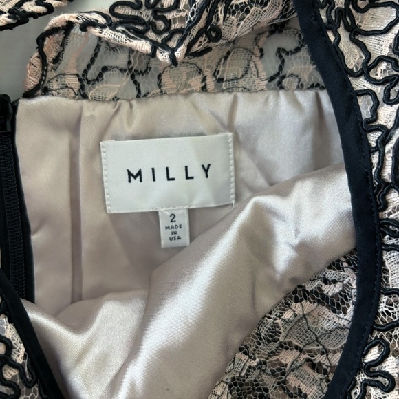 Milly Dress Chloe Corded Lace Cocktail NWT - Picture 8 of 11